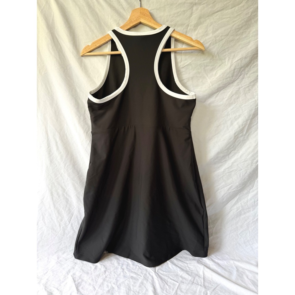 Sage Collective Womens Black White Racerback Athletic Tennis Golf Dress Large - Picture 2 of 5